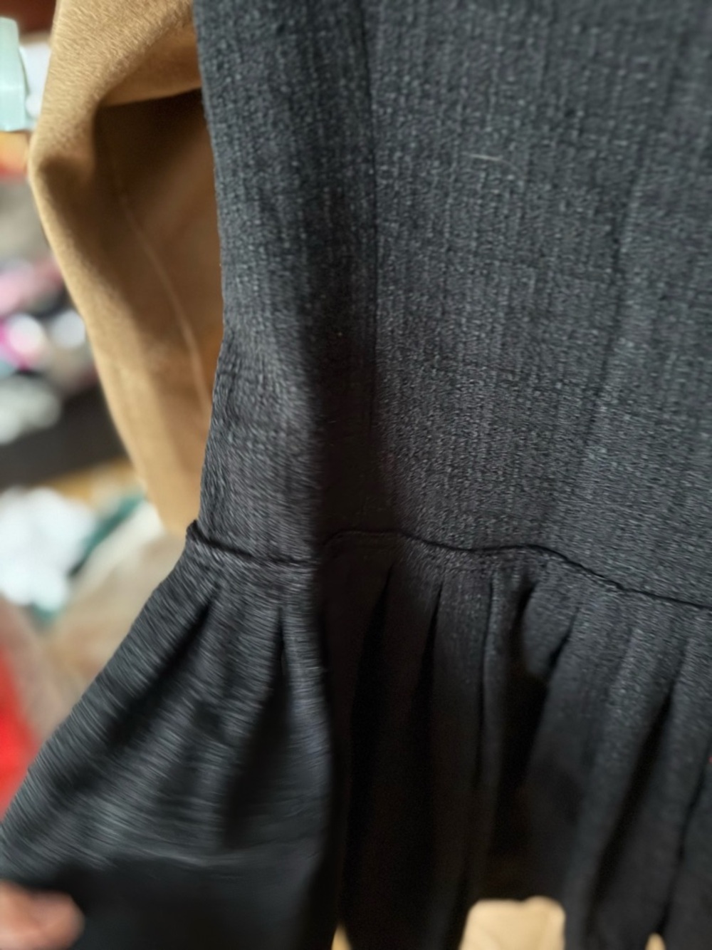 NWT Sandro Black Double-Breasted Tweed Mini Dress - Picture 8 of 8